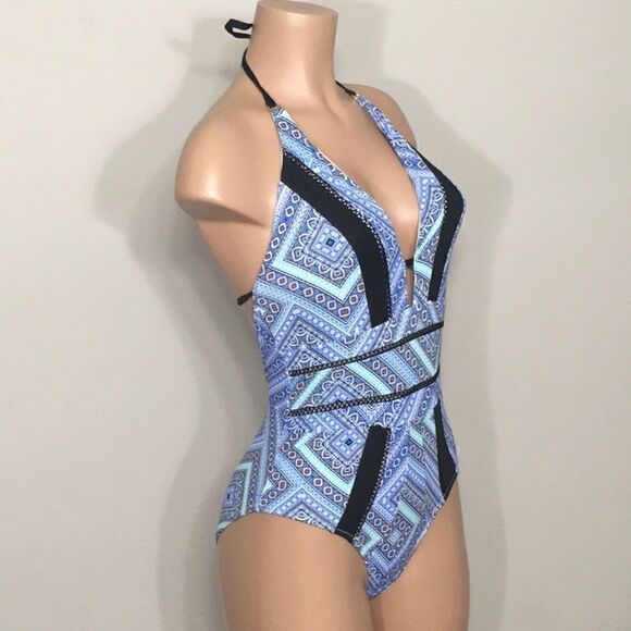 Leilani plunge swimsuit. NWOT - Picture 2 of 9